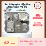 set 8 nguyên liệu làm nến