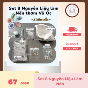 set 8 nguyên liệu làm nến