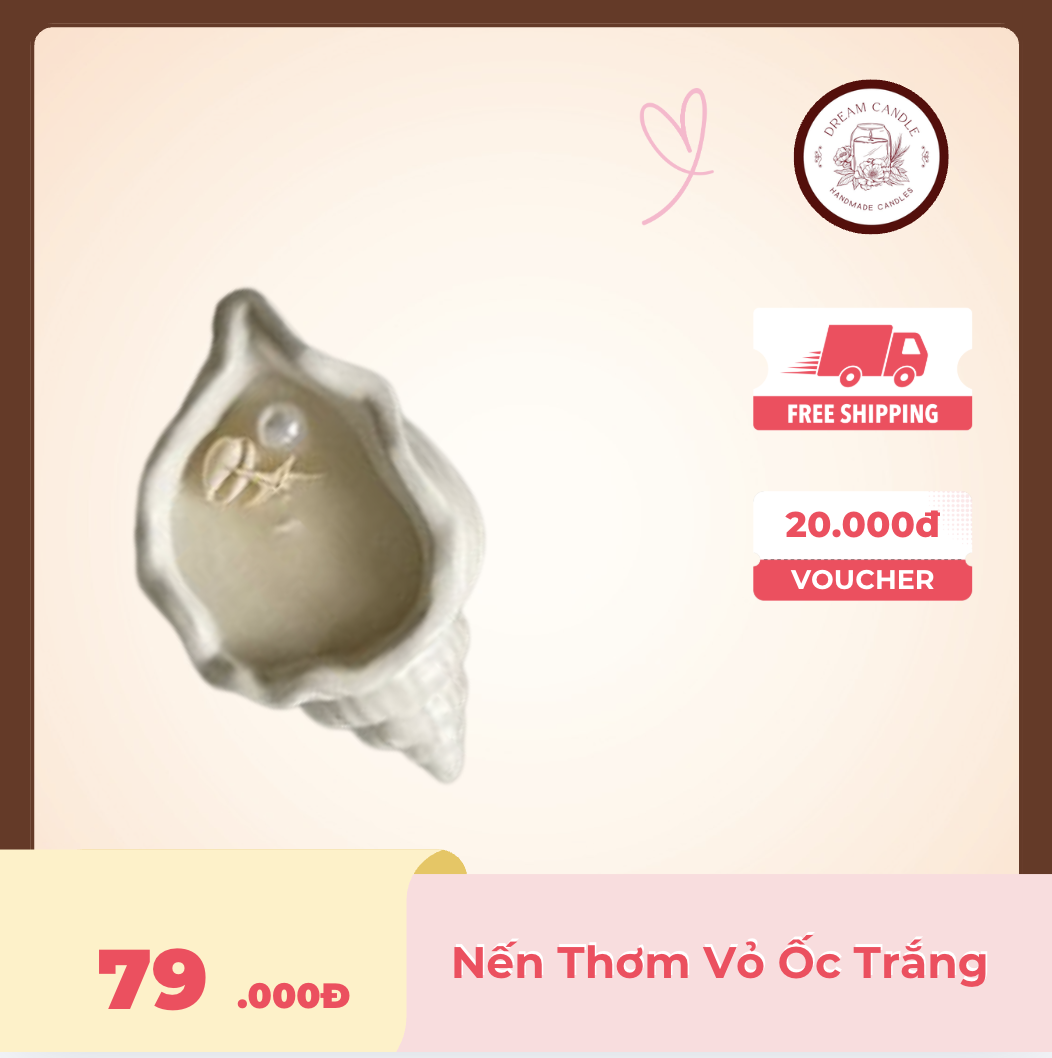 nến vỏ Ốc trắng