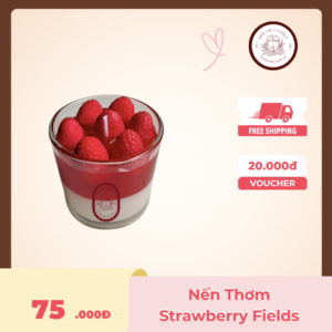 nến thơm strawberry fields