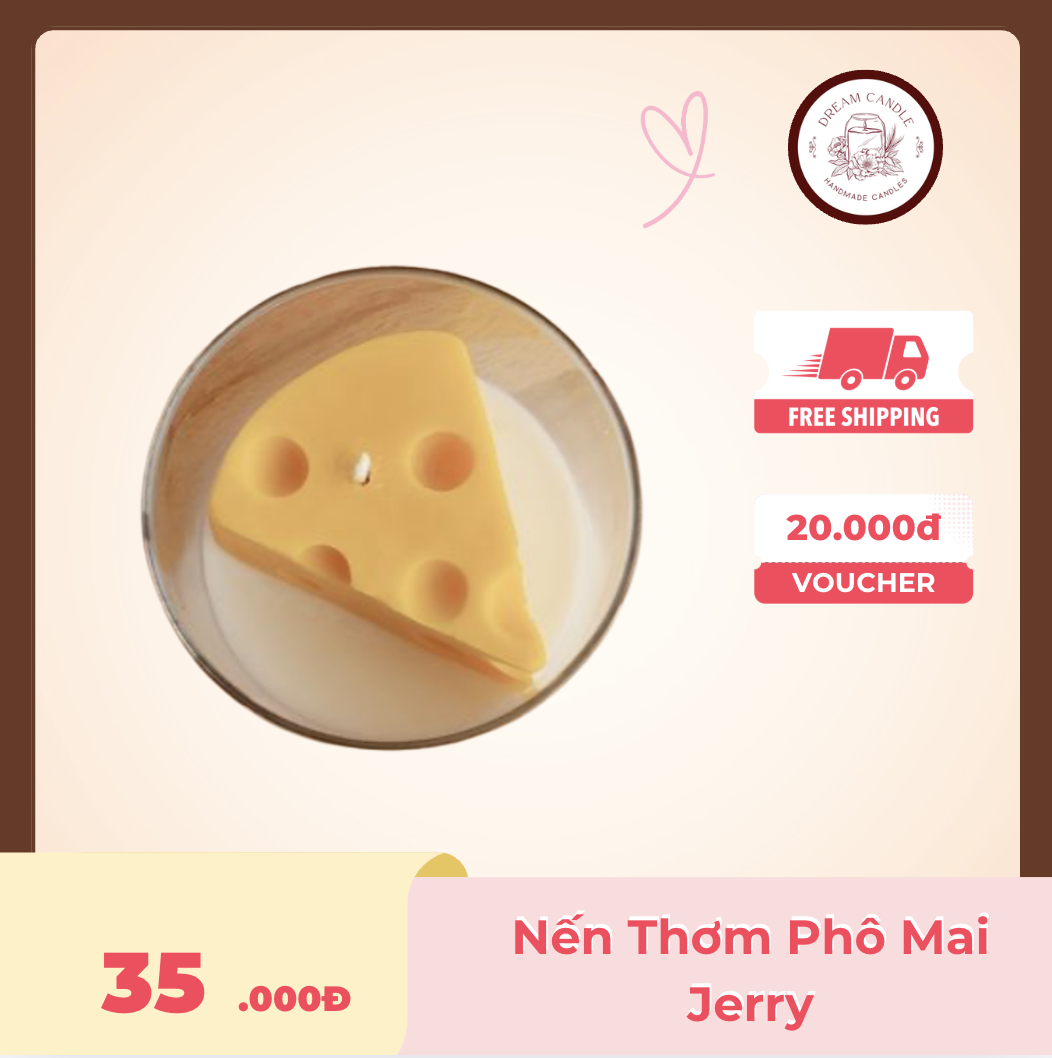 nến thơm phô mai jerry