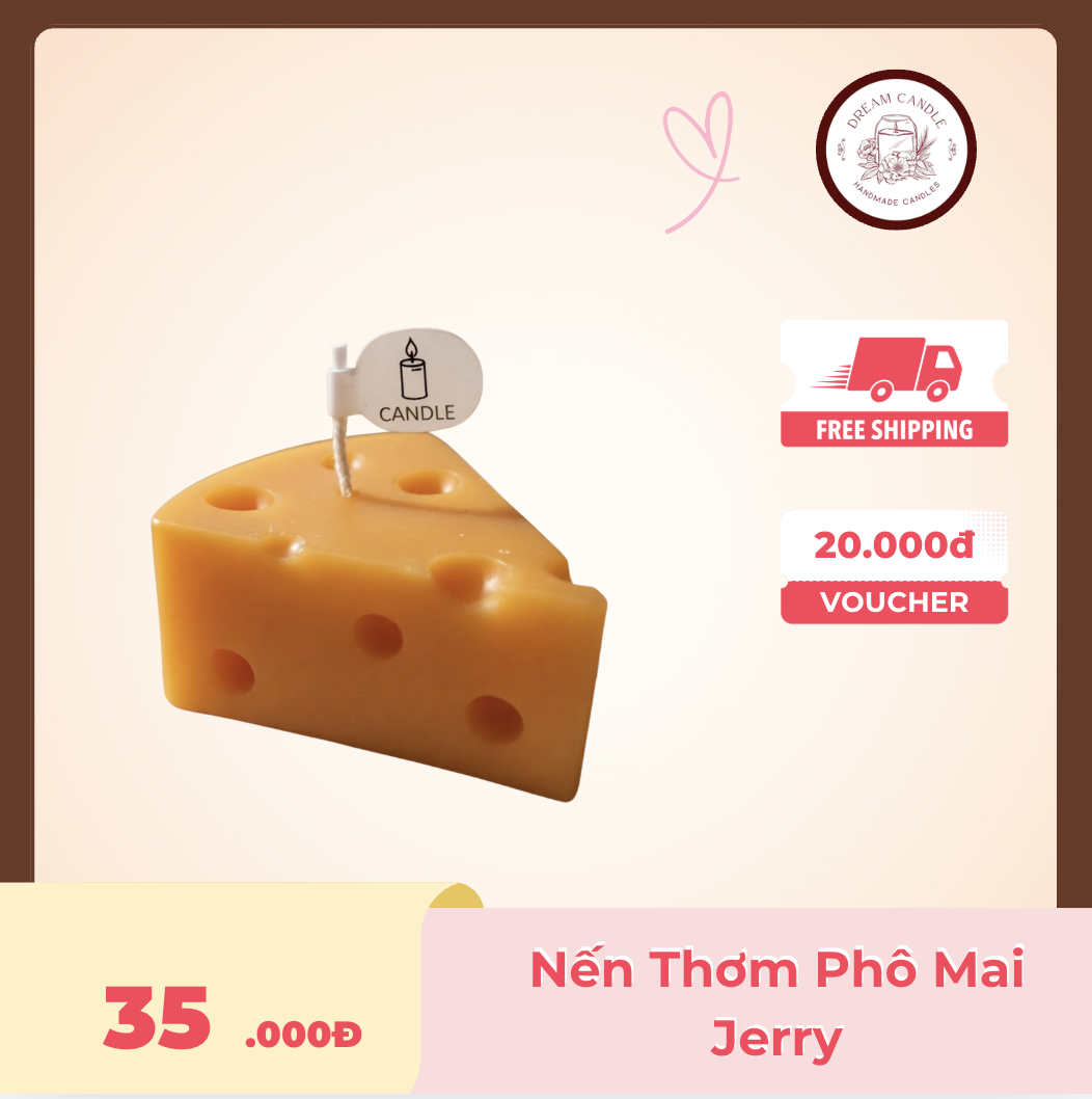 nến thơm phô mai jerry