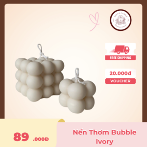 nến thơm bubble ivory