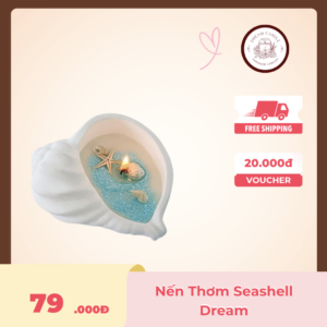 nến thơm nghệ thuật seashell dream