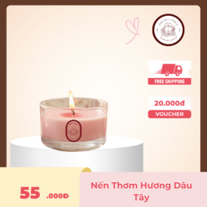 nến thơm ly hương dâu