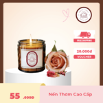 nến thơm hương hoa hồng
